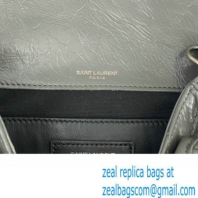 Saint Laurent Niki Baby Bag in Crinkled Vintage Leather 633160 Etoupe - Click Image to Close
