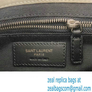 Saint Laurent Niki Chain Wallet Bag in Crinkled Vintage Leather 583103 Creamy