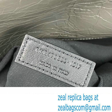 Saint Laurent Niki Large Bag in Crinkled Vintage Leather 498883 Etoupe