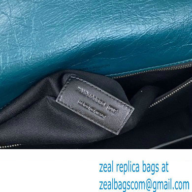 Saint Laurent Niki Large Bag in Crinkled Vintage Leather 498883 Green - Click Image to Close