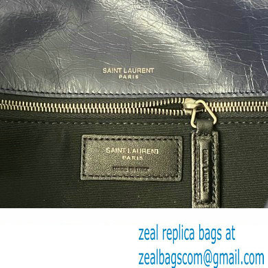 Saint Laurent Niki Large Bag in Crinkled Vintage Leather 498883 Navy Blue - Click Image to Close