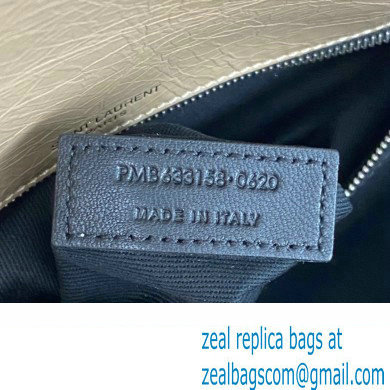Saint Laurent Niki medium Bag in Crinkled Vintage Leather 633158 Apricot