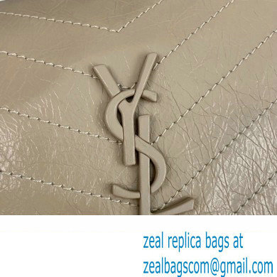 Saint Laurent Niki medium Bag in Crinkled Vintage Leather 633158 Beige - Click Image to Close