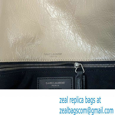 Saint Laurent Niki medium Bag in Crinkled Vintage Leather 633158 Beige - Click Image to Close