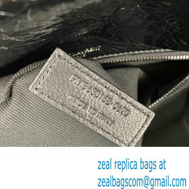 Saint Laurent Niki medium Bag in Crinkled Vintage Leather 633158 Black