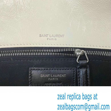 Saint Laurent Niki medium Bag in Crinkled Vintage Leather 633158 Creamy
