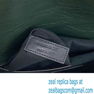 Saint Laurent Niki medium Bag in Crinkled Vintage Leather 633158 Emerald Green - Click Image to Close