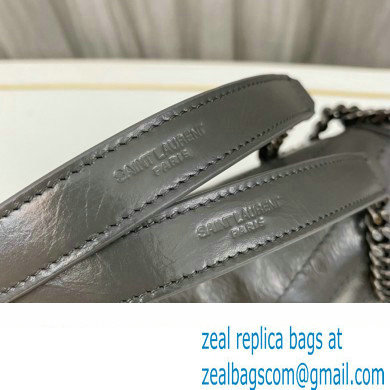 Saint Laurent Niki medium Bag in Crinkled Vintage Leather 633158 Etoupe - Click Image to Close