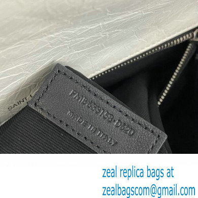 Saint Laurent Niki medium Bag in Crinkled Vintage Leather 633158 White - Click Image to Close