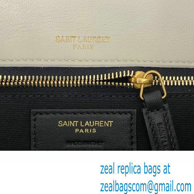Saint Laurent calypso Bag in plunged lambskin 734153 Vintage White - Click Image to Close