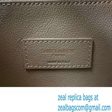 Saint Laurent le 5 à 7 supple small Bag in grained leather 713938 Beige