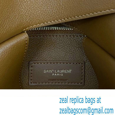 Saint Laurent le 5 à 7 supple small Bag in grained leather 713938 Brown