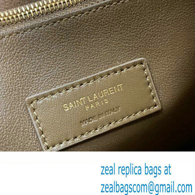 Saint Laurent le 5 à 7 supple small Bag in grained leather 713938 Camel
