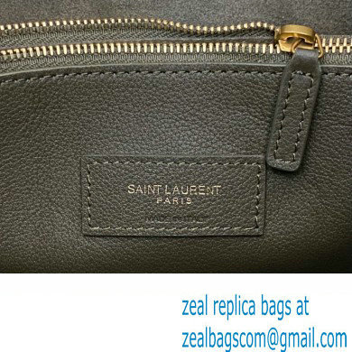 Saint Laurent le 5 à 7 supple small Bag in grained leather 713938 Etoupe