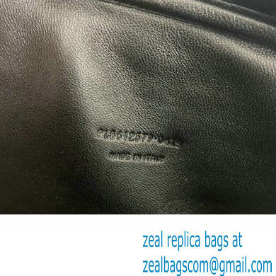 Saint Laurent lou mini bag in quilted grain de poudre embossed leather 612579 Black/Gold