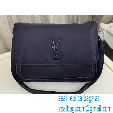 Saint Laurent niki messenger Bag in econyl 757146 Blue - Click Image to Close