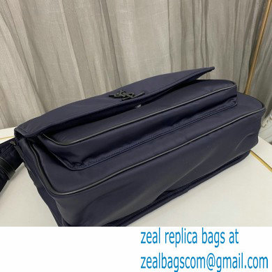 Saint Laurent niki messenger Bag in econyl 757146 Blue - Click Image to Close