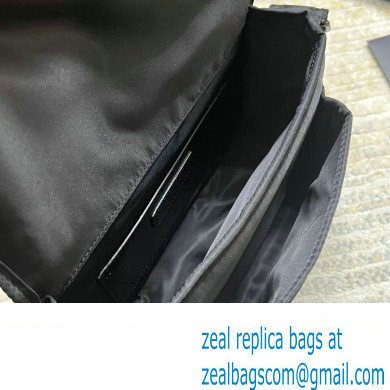 Saint Laurent niki small messenger Bag in nylon 776611 Black - Click Image to Close