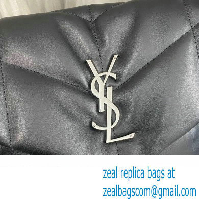 Saint Laurent puffer medium Bag in nappa leather 577475 Black/Silver