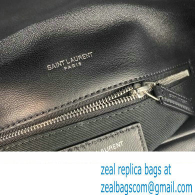 Saint Laurent puffer medium Bag in nappa leather 577475 Black/Silver - Click Image to Close