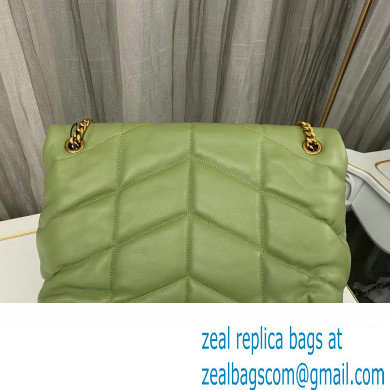 Saint Laurent puffer medium Bag in nappa leather 577475 Green - Click Image to Close