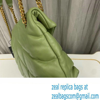 Saint Laurent puffer medium Bag in nappa leather 577475 Green - Click Image to Close