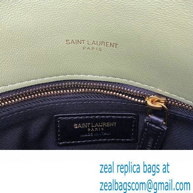 Saint Laurent puffer medium Bag in nappa leather 577475 Green - Click Image to Close