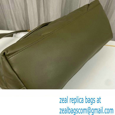 Saint Laurent puffer medium Bag in nappa leather 577475 Olive Green/Gold - Click Image to Close