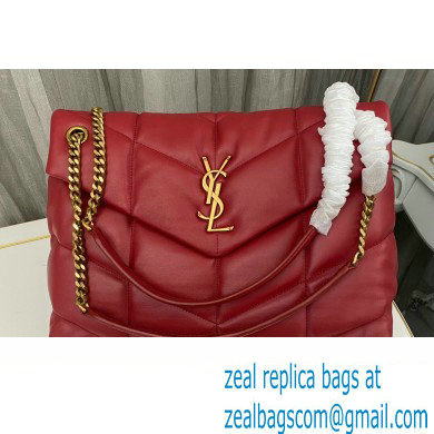 Saint Laurent puffer medium Bag in nappa leather 577475 Red - Click Image to Close