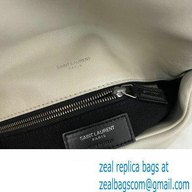 Saint Laurent puffer medium Bag in nappa leather 577475 Vintage White/Silver - Click Image to Close