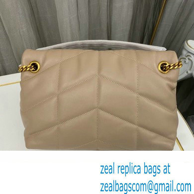 Saint Laurent puffer small Bag in nappa leather 577476 Beige - Click Image to Close