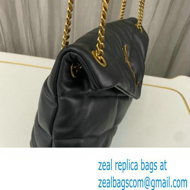 Saint Laurent puffer small Bag in nappa leather 577476 Black/Gold - Click Image to Close