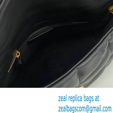 Saint Laurent puffer small Bag in nappa leather 577476 Black/Gold - Click Image to Close