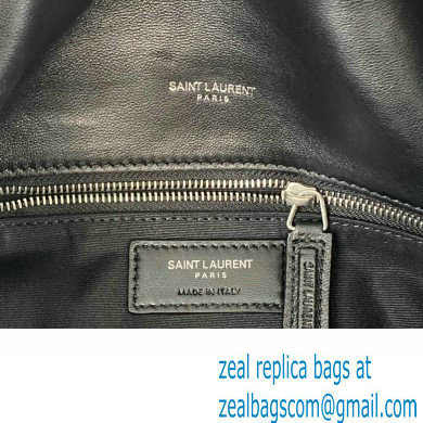 Saint Laurent puffer small Bag in nappa leather 577476 Black/Silver