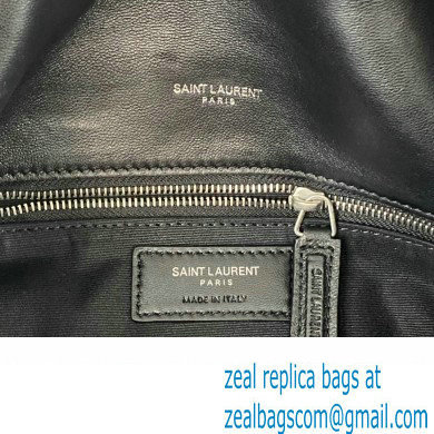 Saint Laurent puffer small Bag in nappa leather 577476 Black/Silver - Click Image to Close