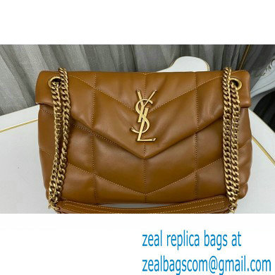 Saint Laurent puffer small Bag in nappa leather 577476 Brown