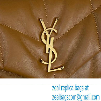 Saint Laurent puffer small Bag in nappa leather 577476 Brown
