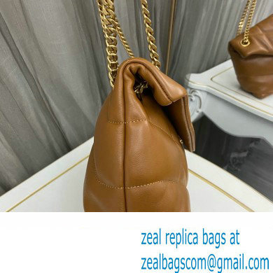 Saint Laurent puffer small Bag in nappa leather 577476 Brown