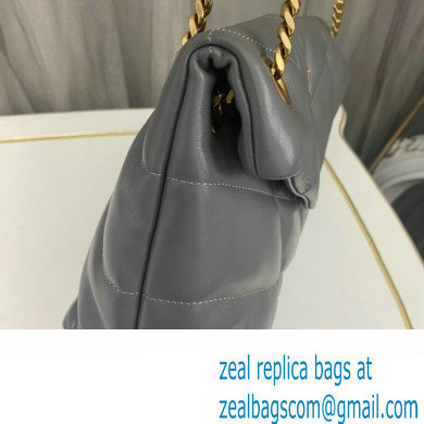 Saint Laurent puffer small Bag in nappa leather 577476 Gray