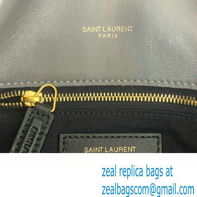 Saint Laurent puffer small Bag in nappa leather 577476 Gray