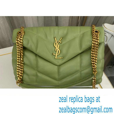 Saint Laurent puffer small Bag in nappa leather 577476 Green - Click Image to Close