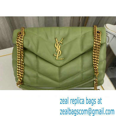 Saint Laurent puffer small Bag in nappa leather 577476 Green