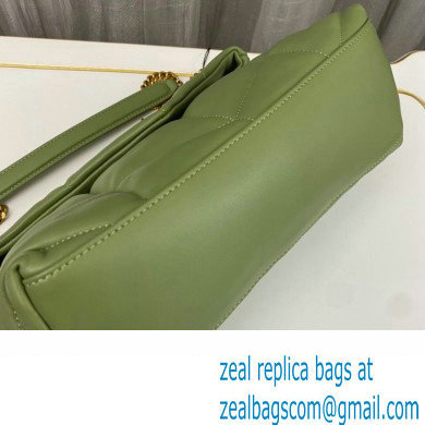 Saint Laurent puffer small Bag in nappa leather 577476 Green - Click Image to Close