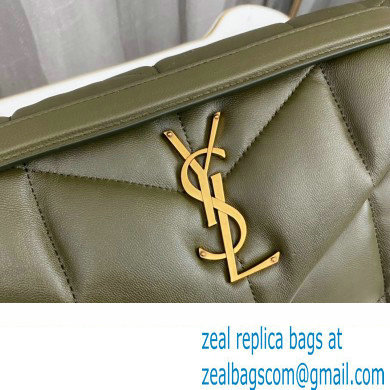 Saint Laurent puffer small Bag in nappa leather 577476 Olive Green/Gold - Click Image to Close