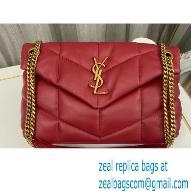 Saint Laurent puffer small Bag in nappa leather 577476 Red - Click Image to Close