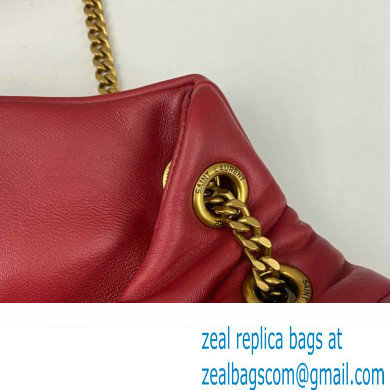 Saint Laurent puffer small Bag in nappa leather 577476 Red - Click Image to Close