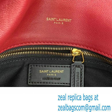 Saint Laurent puffer small Bag in nappa leather 577476 Red - Click Image to Close