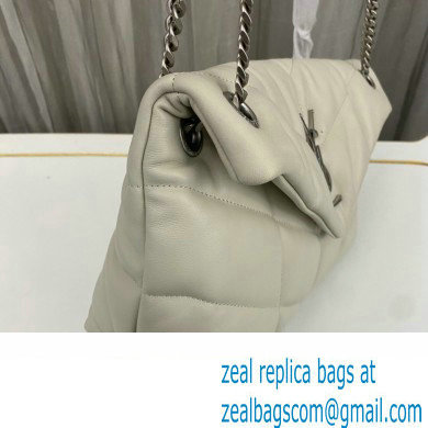 Saint Laurent puffer small Bag in nappa leather 577476 Vintage White/Silver - Click Image to Close