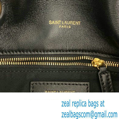 Saint Laurent toy puffer Bag in lambskin 759337 Black/Gold