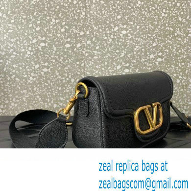 Valentino Alltime shoulder bag in grainy calfskin Black 2024